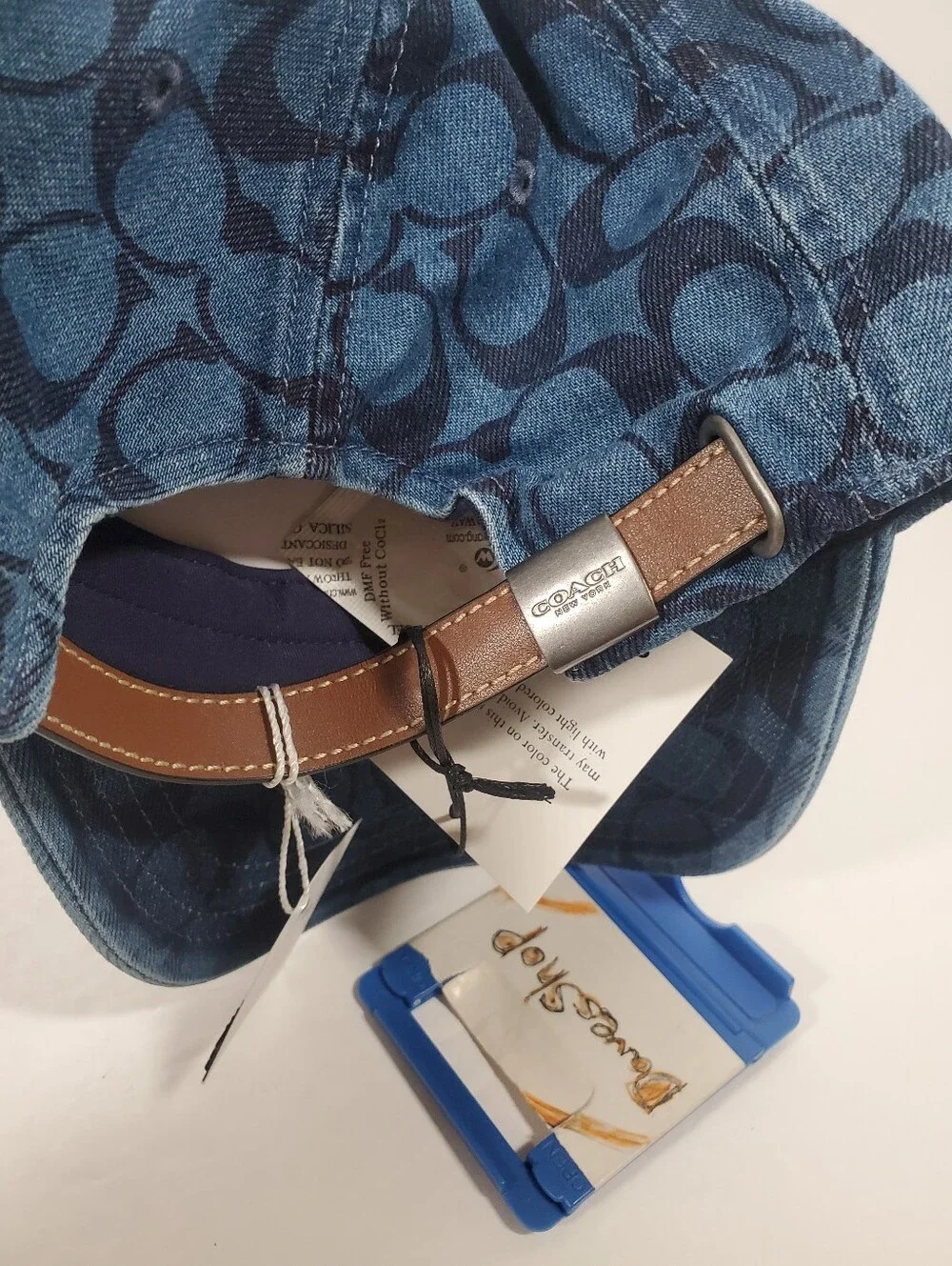 COACH SIGNATURE HAT IN DENIM NWT